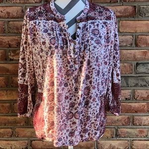 Lucky Brand | Boho vibe soft Top sz Med